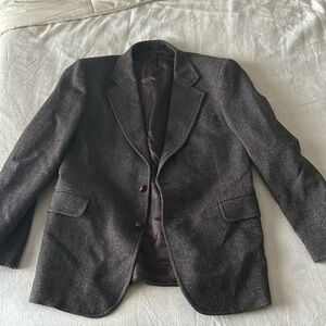 Vintage English wool herringbone jacket.